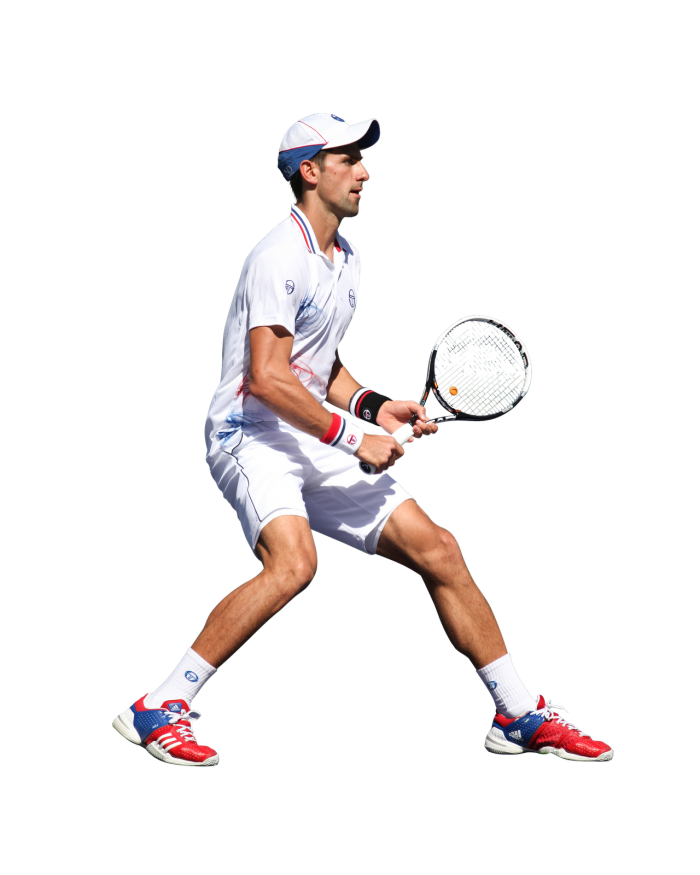 Tennis Player Action Shot PNG