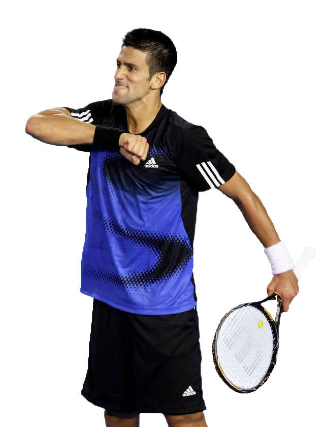 Tennis Player Celebratory Gesture PNG