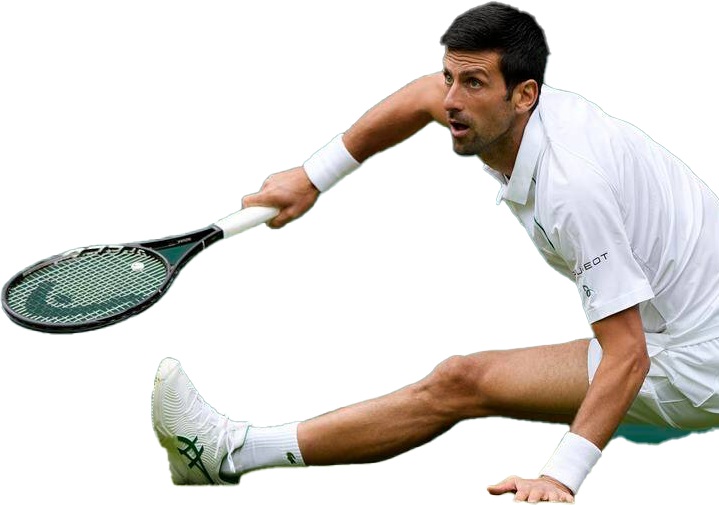 Tennis Player Stretchingfora Low Shot PNG