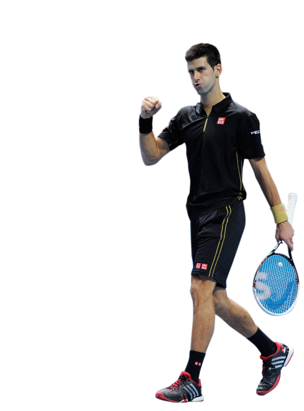 Tennis Player Victory Pose PNG
