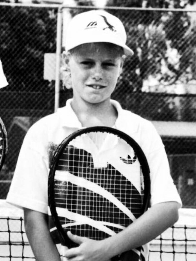 Jugadorde Tenis Joven Lleyton Hewitt. Fondo de pantalla
