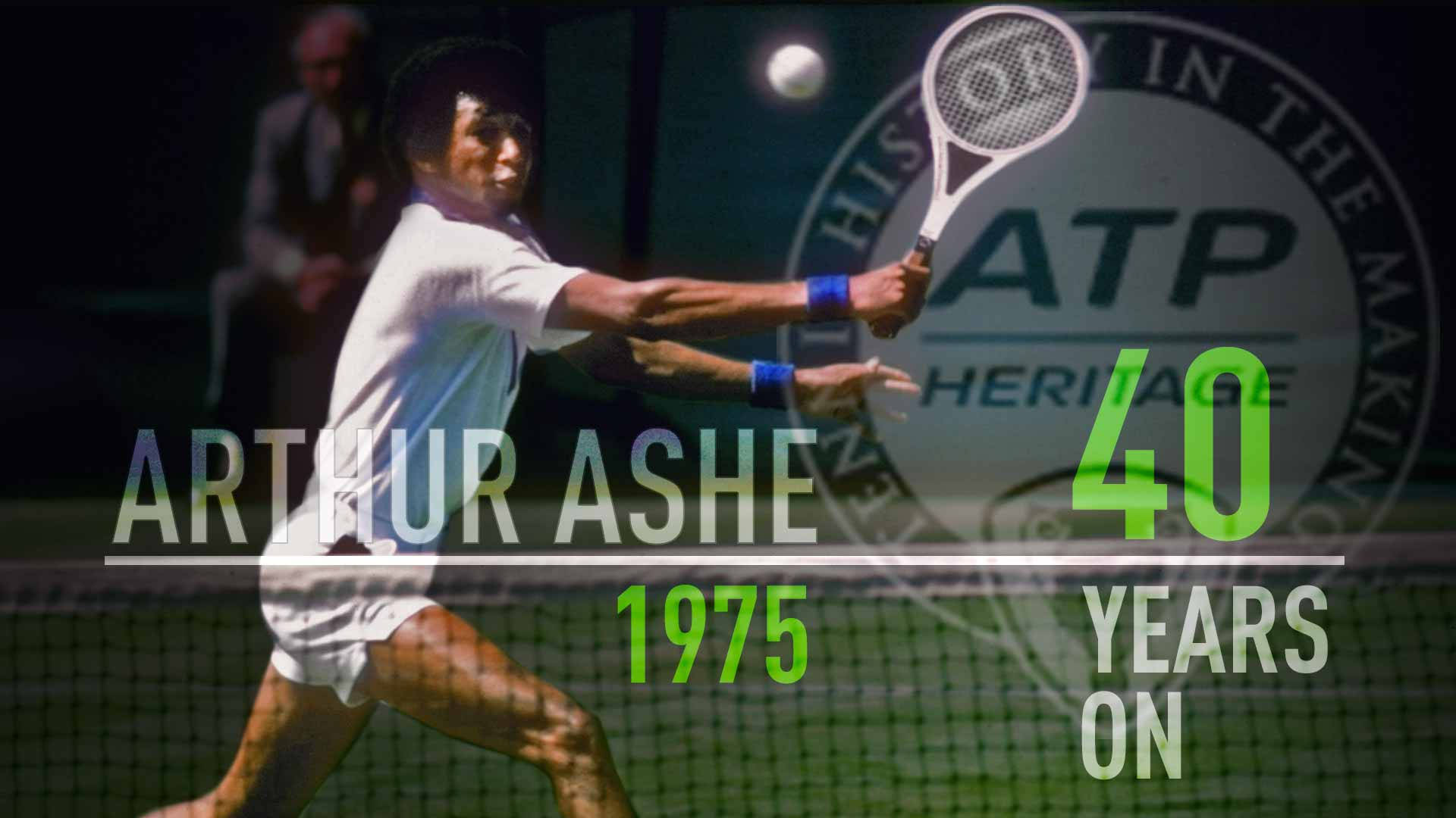 Logode Jugadores De Tenis - Arthur Ashe. Fondo de pantalla