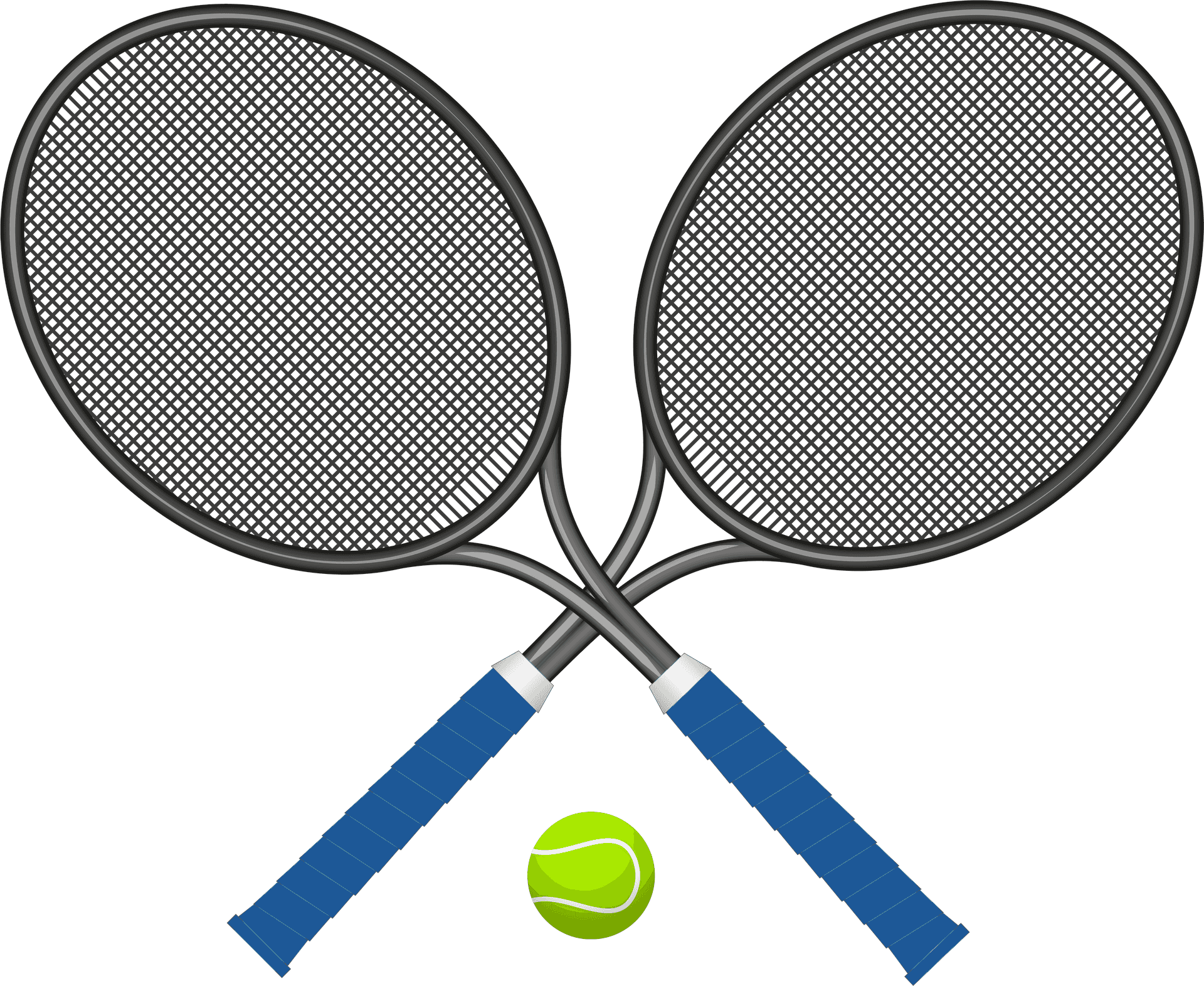 Tennis Racketsand Ball PNG