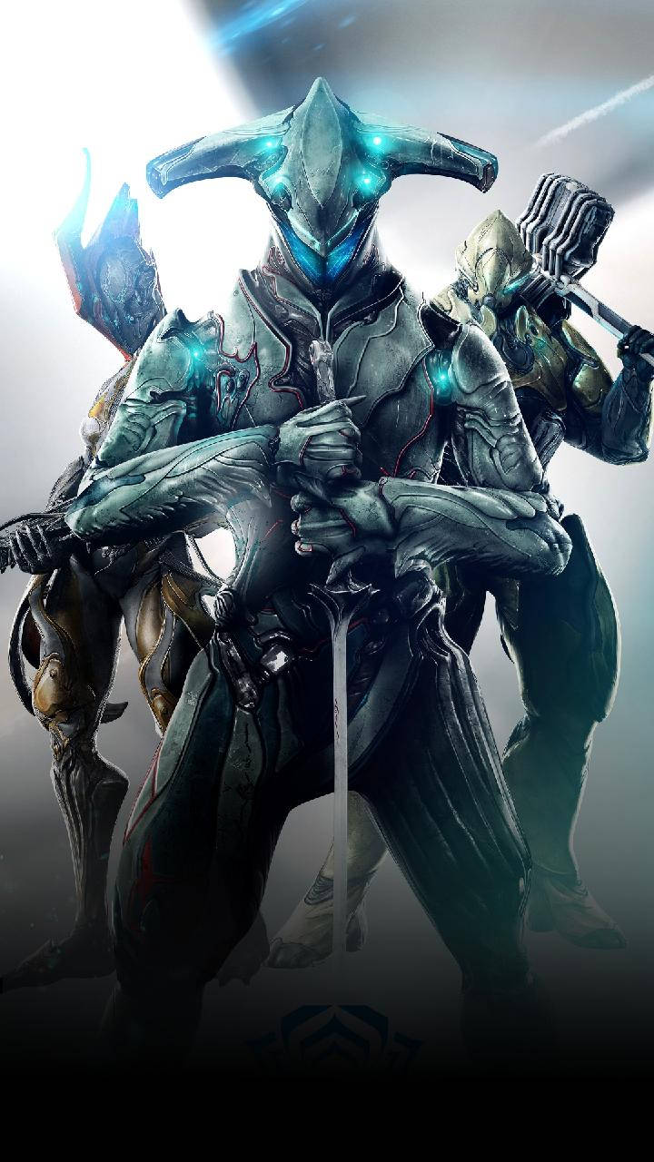 Ancient Soldiers Ready for Battle in Warframe Wallpaper