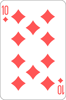 Tenof Diamonds Playing Card PNG