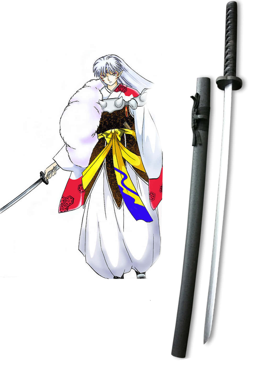 The Powerful Tenseiga Sword in a Battle Wallpaper