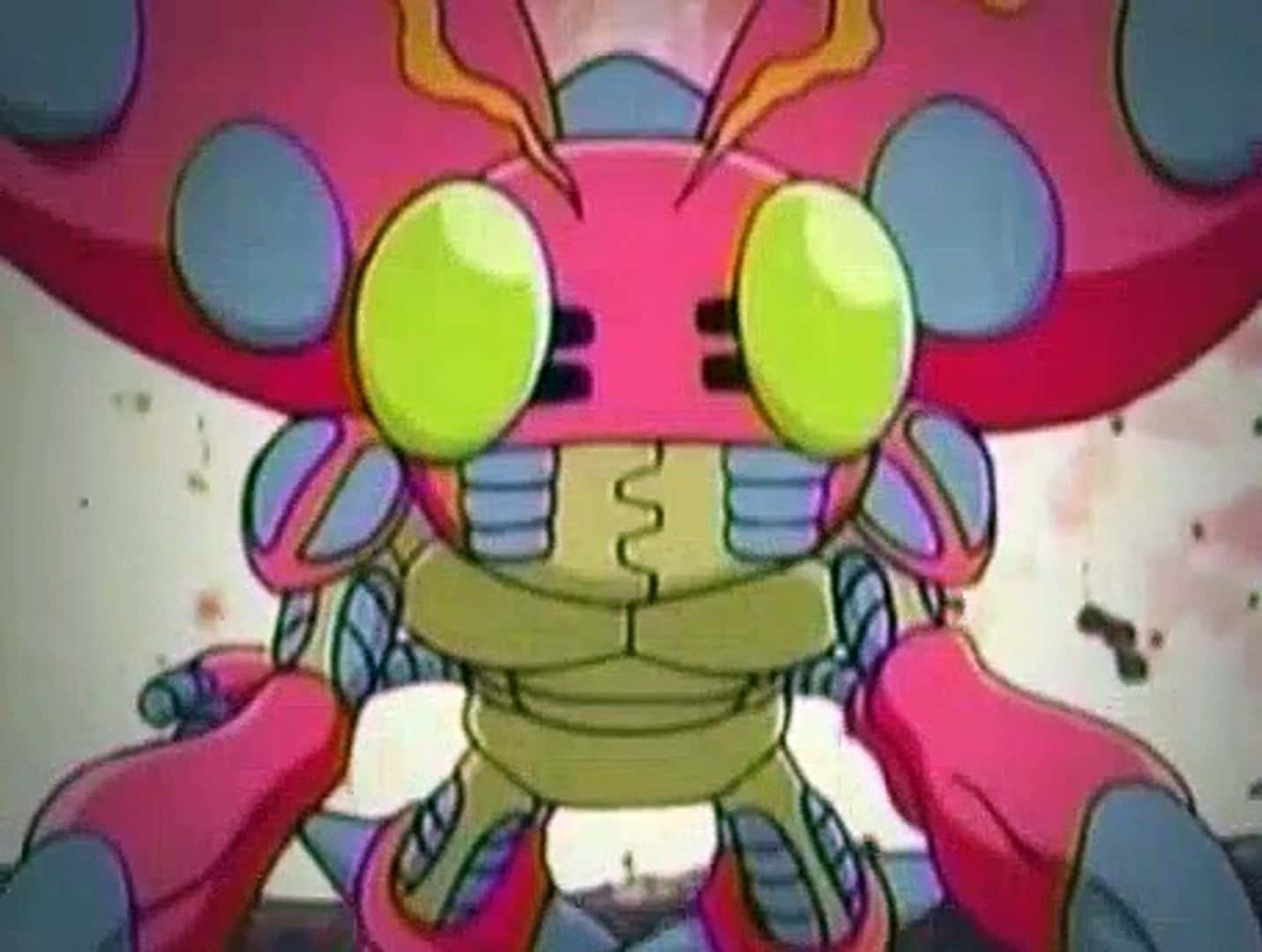 Tentomon In Action: The Digital Bug From Digimon Adventure Series Wallpaper