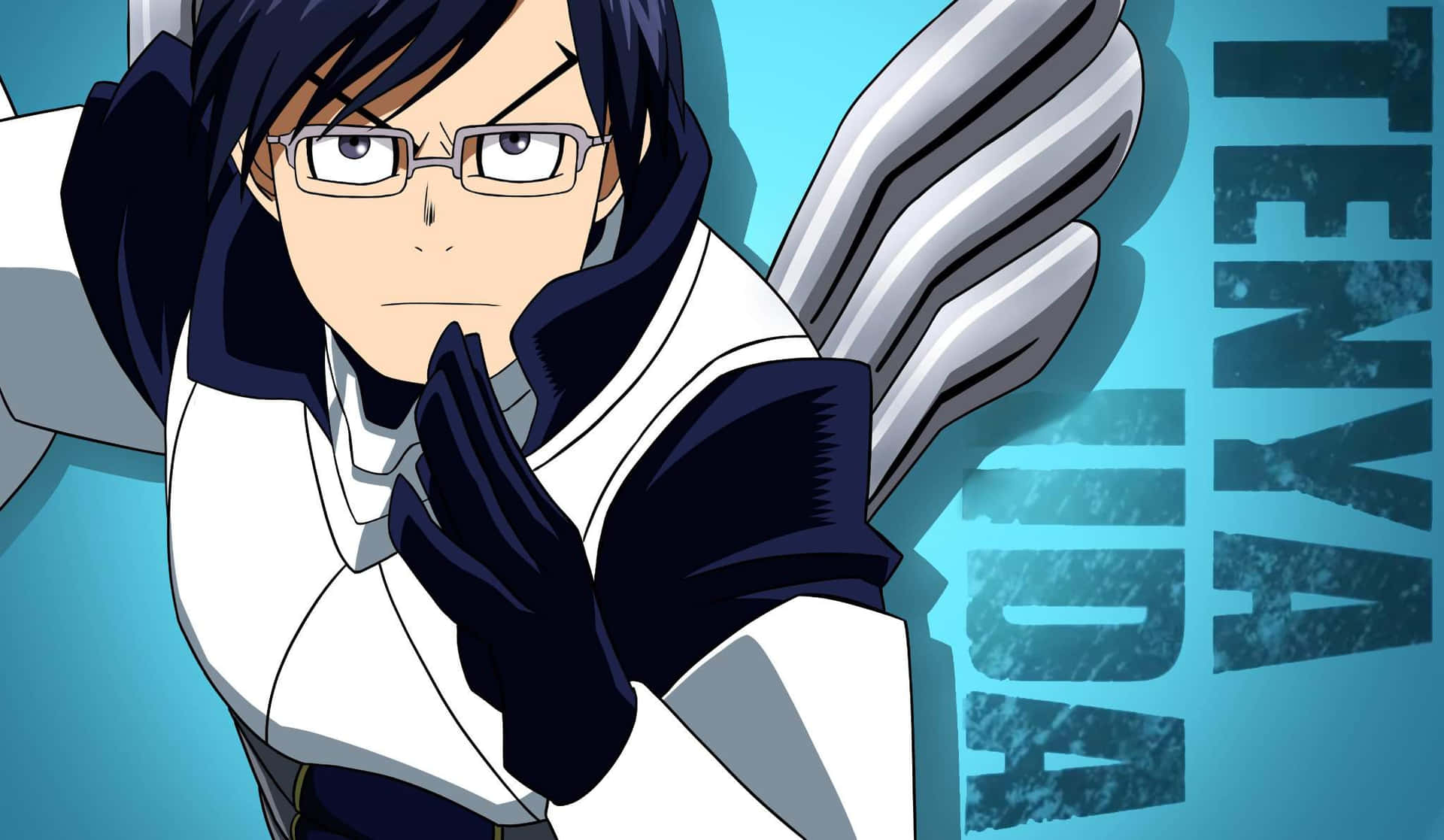 Tenya Iida standing confidently and ready for action Wallpaper