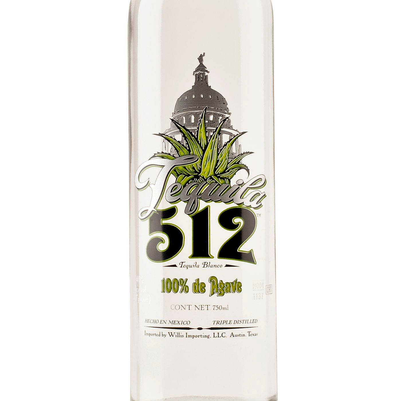 Etichettabianca Trasparente Tequila 512 Sfondo