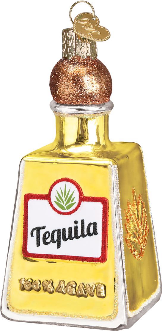 Tequila Bottle Ornament PNG
