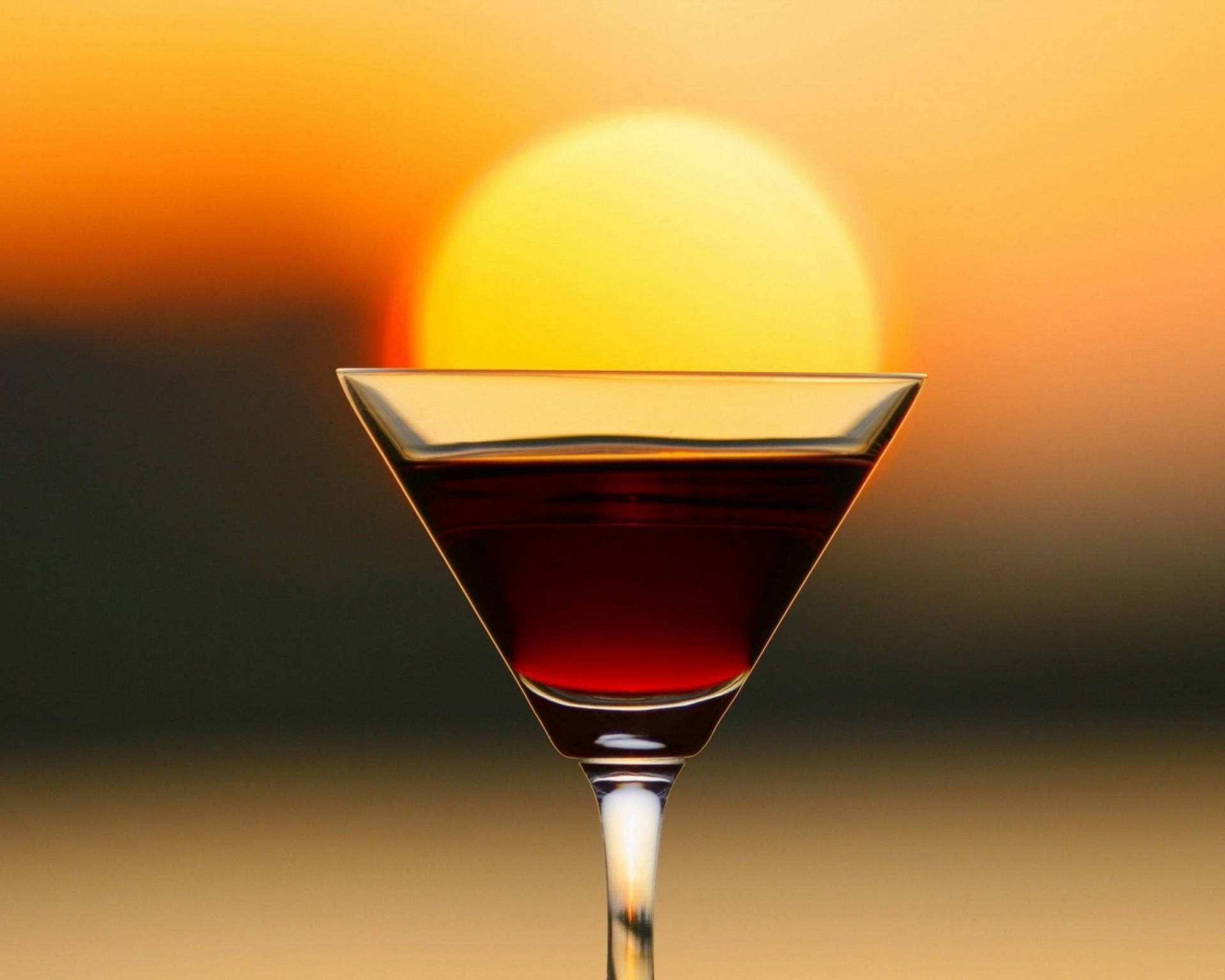 Tequila Drink At Sunset Wallpaper