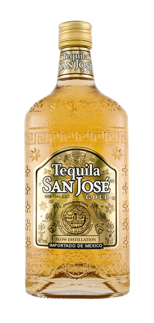Tequila San Jose Gold Bottle PNG