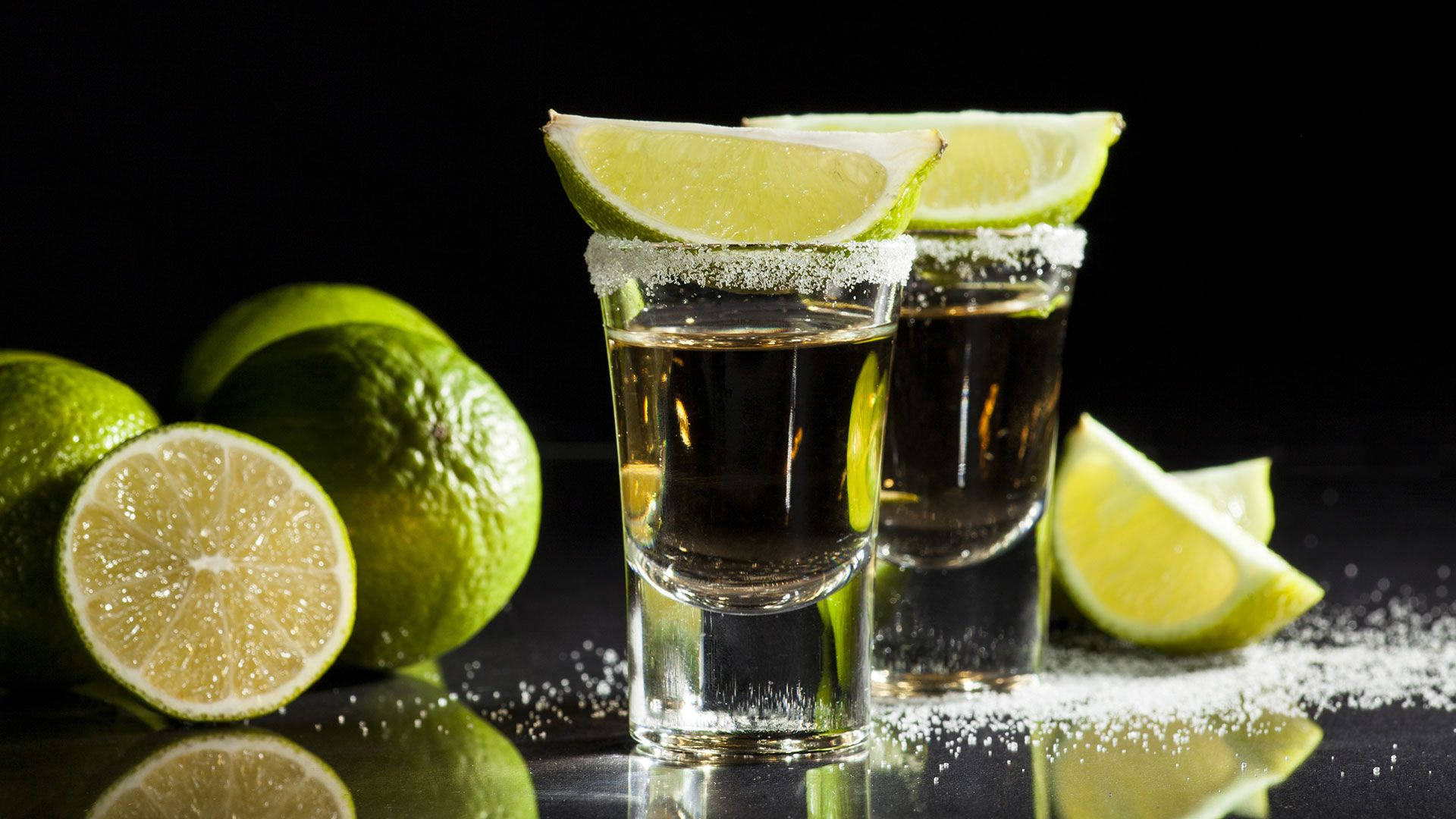 Tequila Shots With Limes Wallpaper