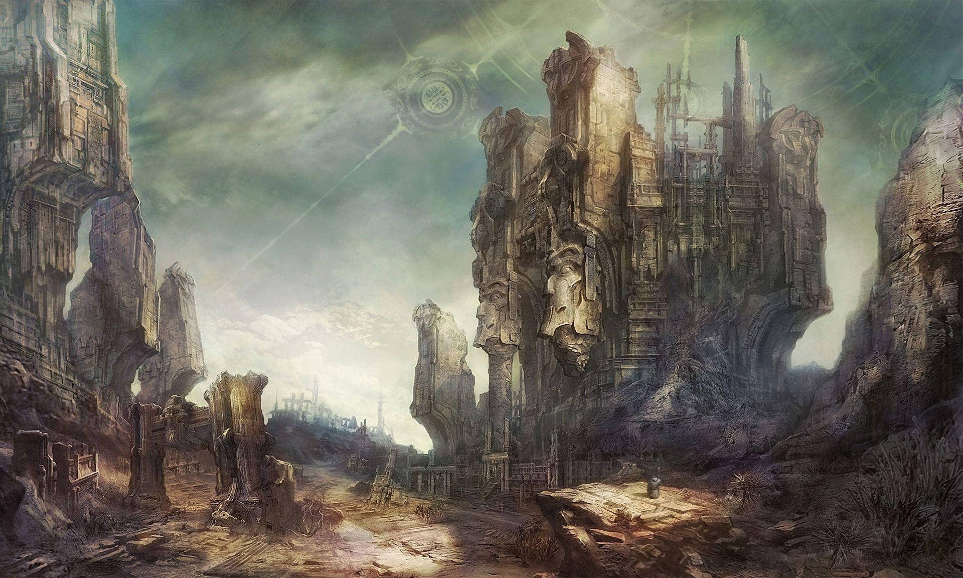 Tera Online Game Castle Ruins Artwork Wallpaper