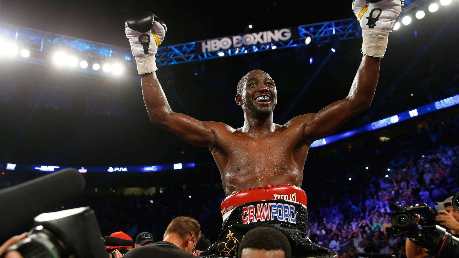 Terence Crawford Happy Hands Up Wallpaper