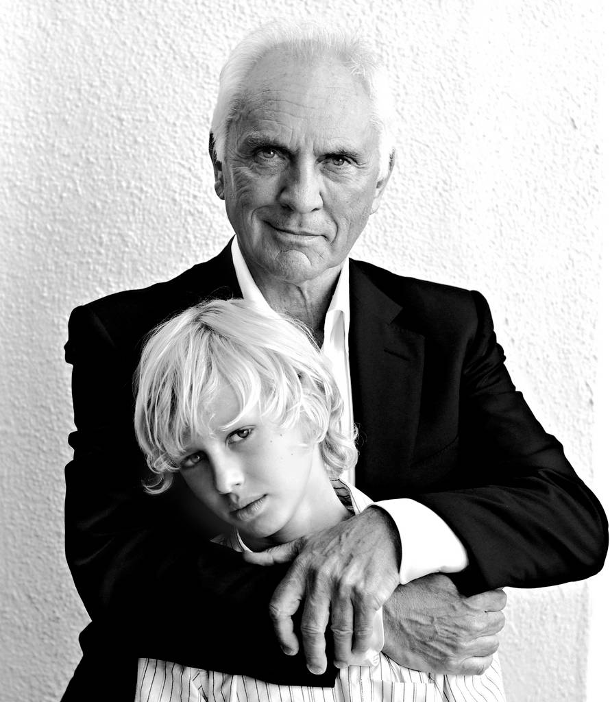 Terence Stamp English Actor Black And White Wallpaper