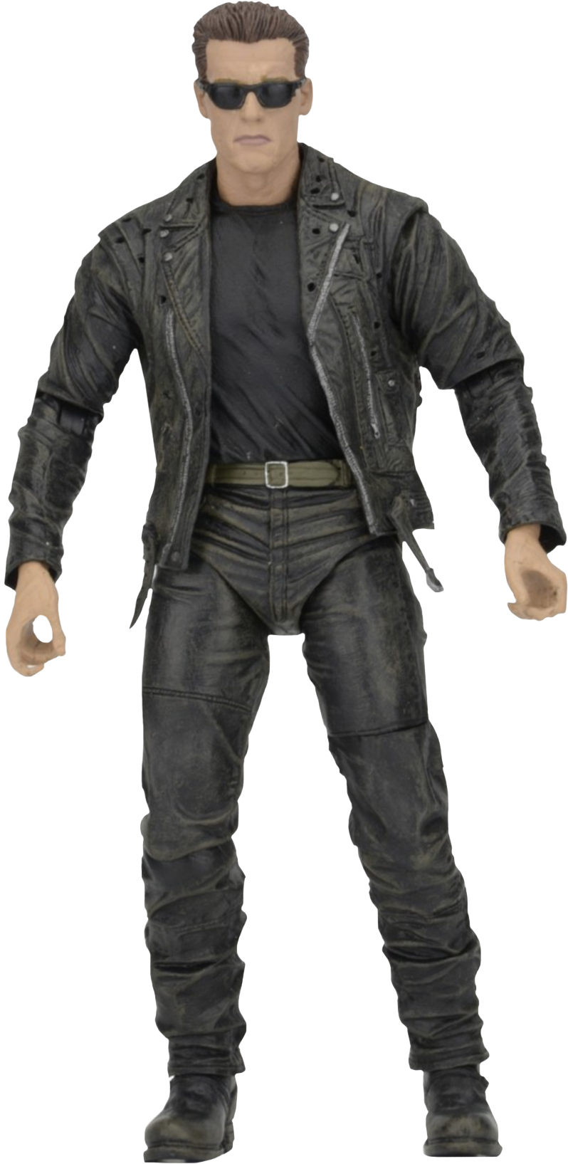 Terminator Figurein Leather Jacket PNG