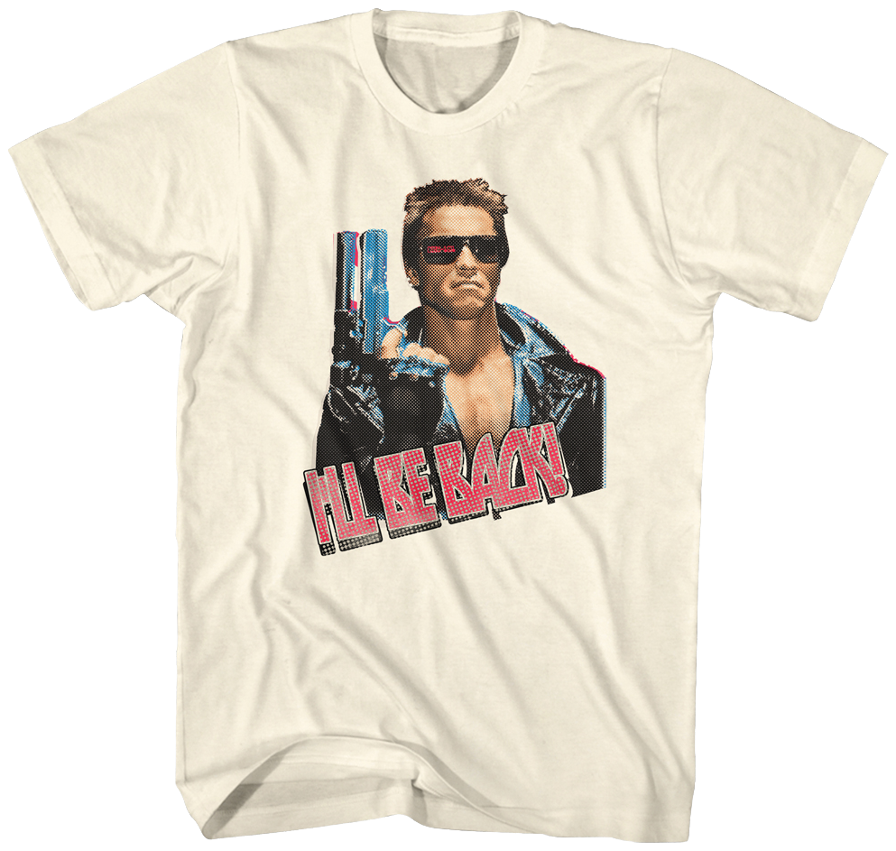 Terminator Ill Be Back Tshirt Design PNG