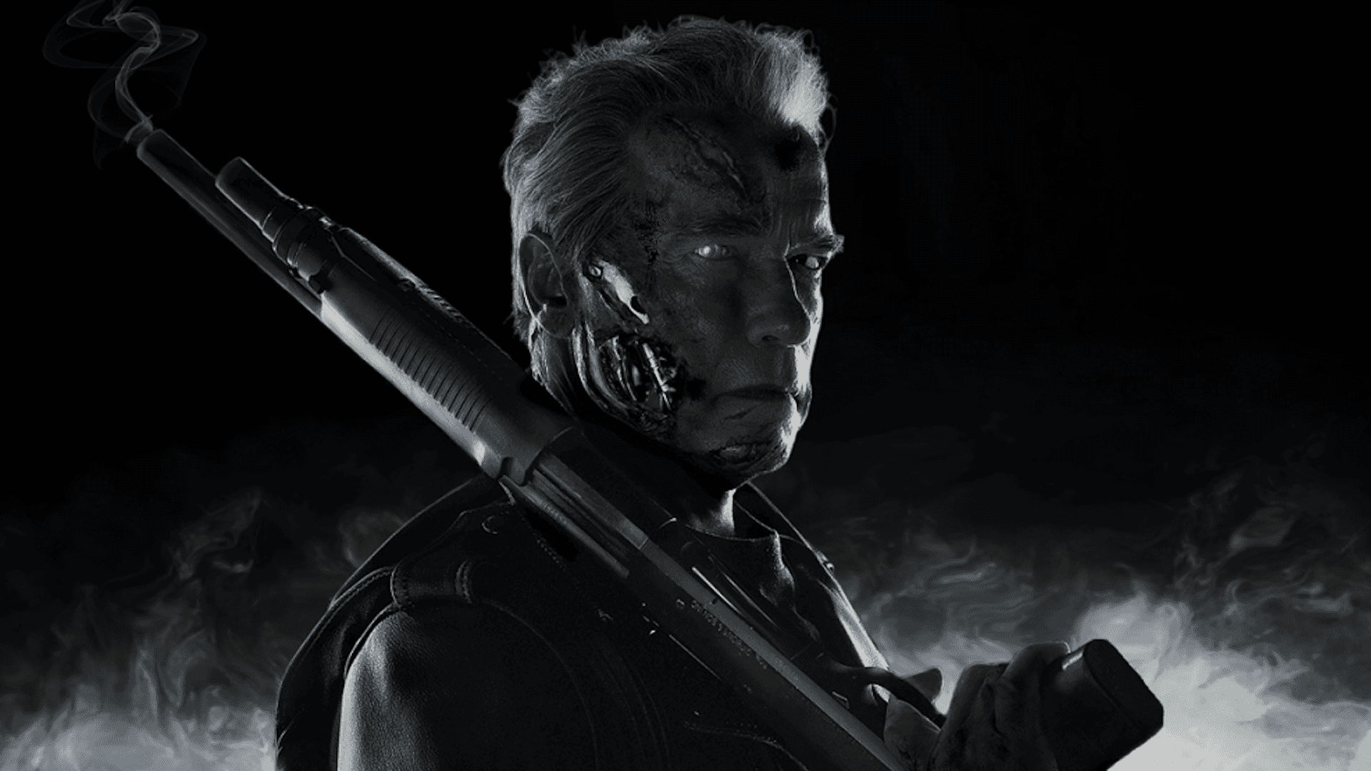 Terminator Monochrome Portrait