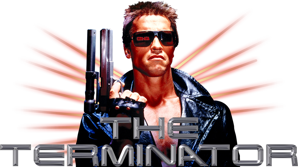 Terminator Movie Iconic Pose PNG