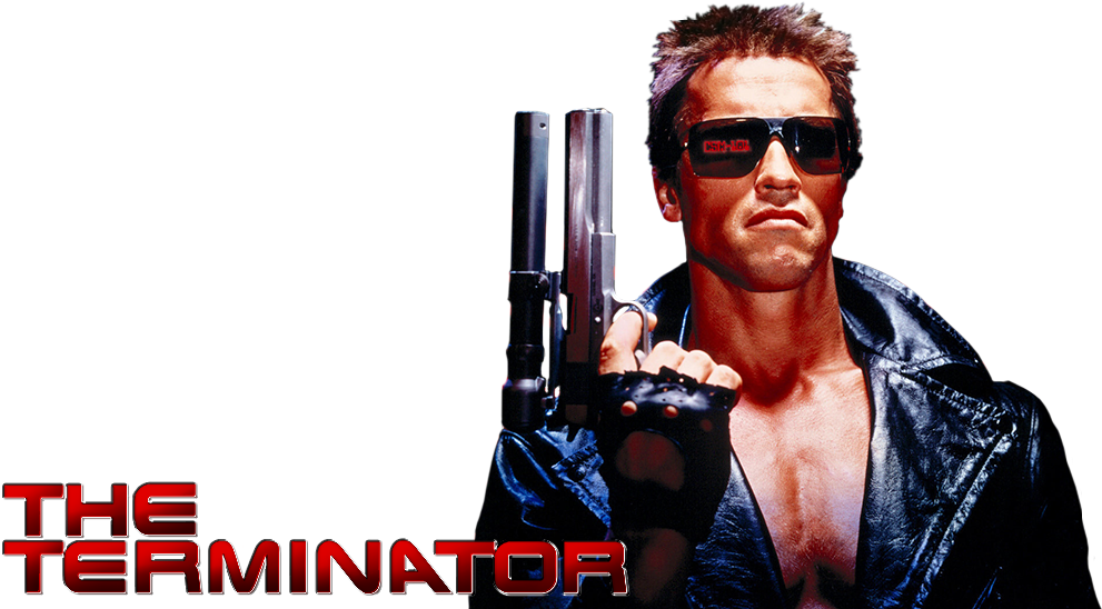 Terminator Movie Iconic Pose PNG