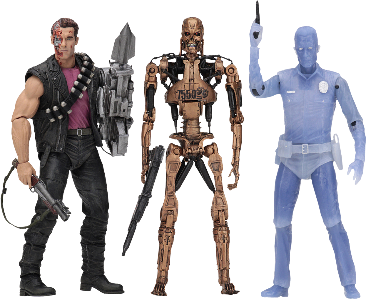Terminator Series Action Figures PNG