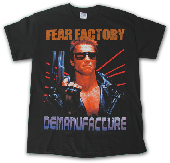 Terminator Themed Fear Factory T Shirt PNG