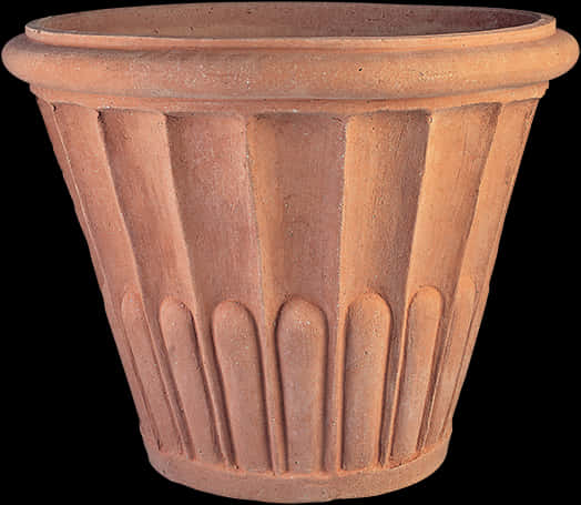 Terracotta Flower Pot Classic Design PNG