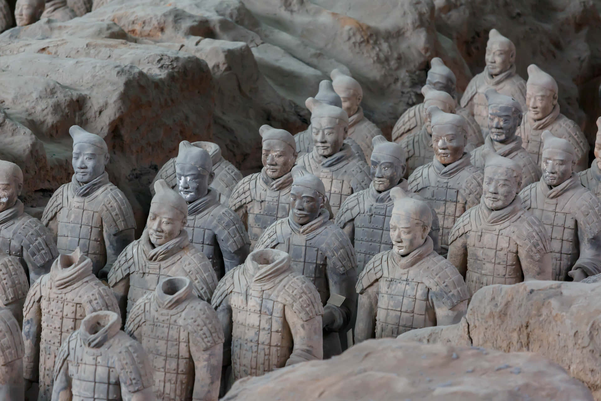 Terracotta Warriors Funeral Art China Wallpaper
