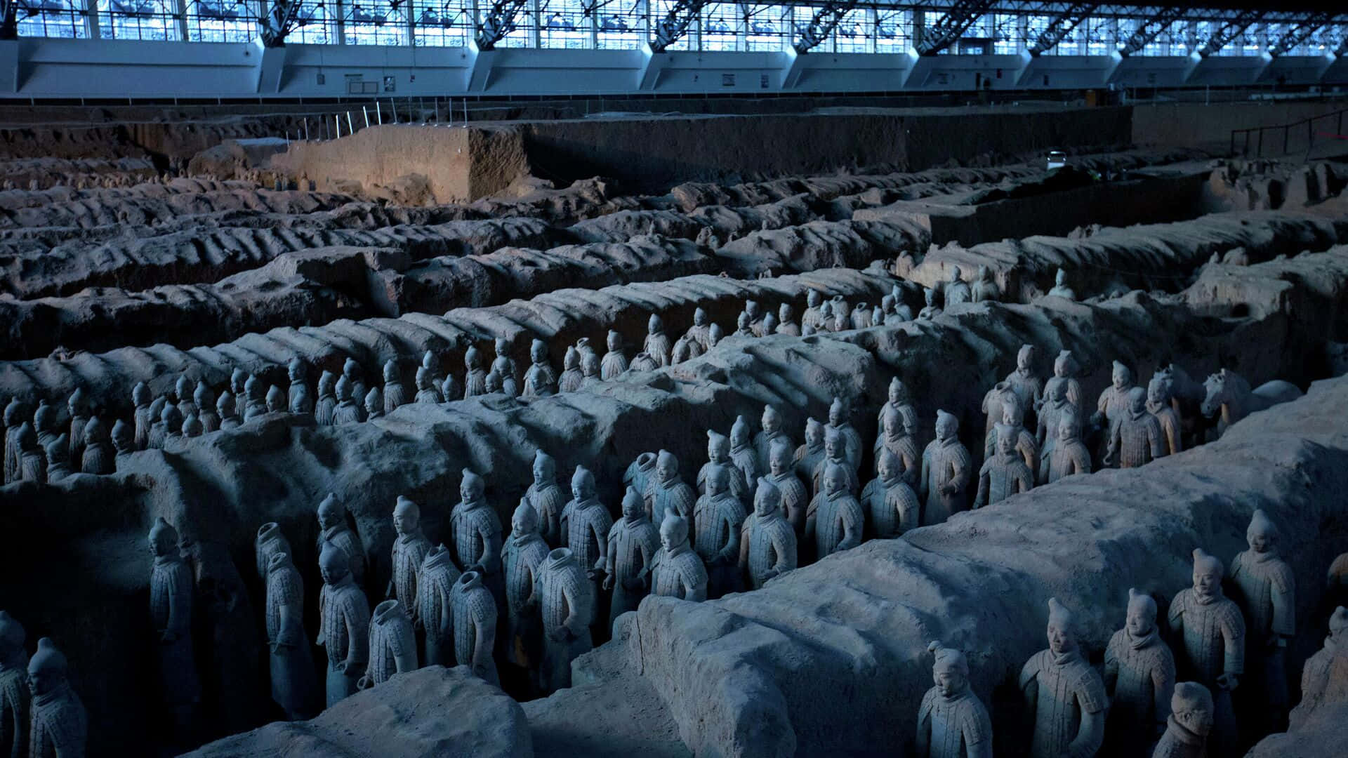 Terracotta Warriors Huge Room China Wallpaper