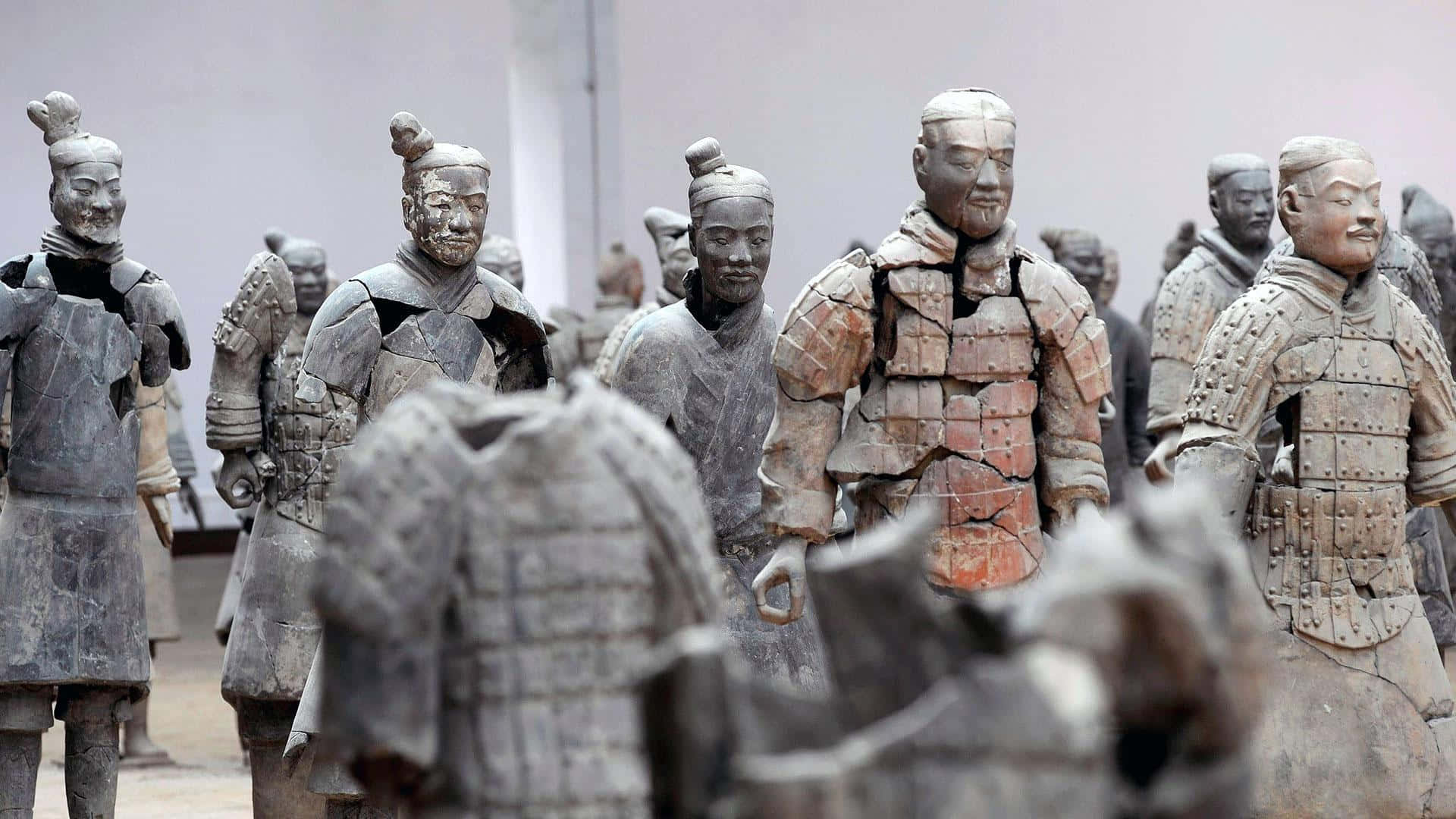 Terracotta Warriors Sculpture Army China Wallpaper