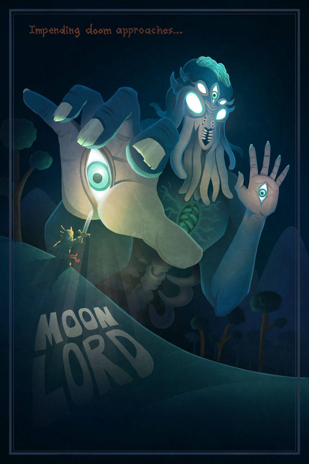 Terraria Moon Lord Impending Doom Wallpaper