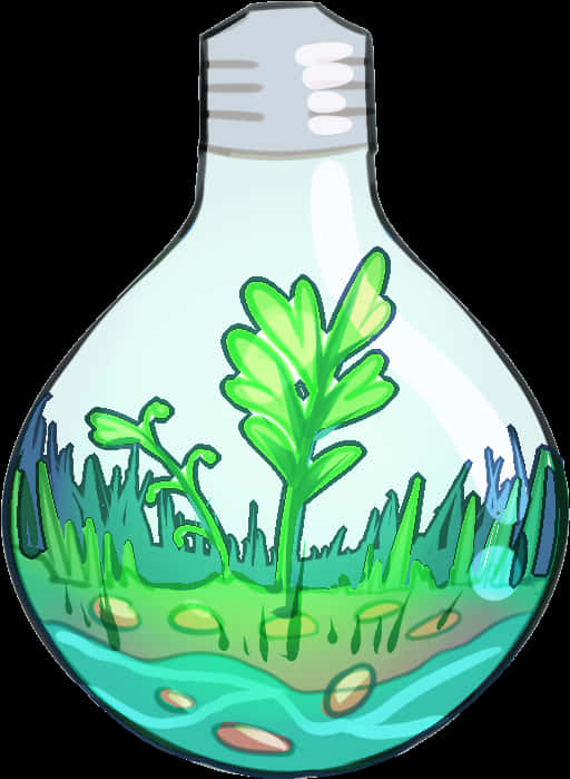 Download Terrarium Lightbulb Art | Wallpapers.com