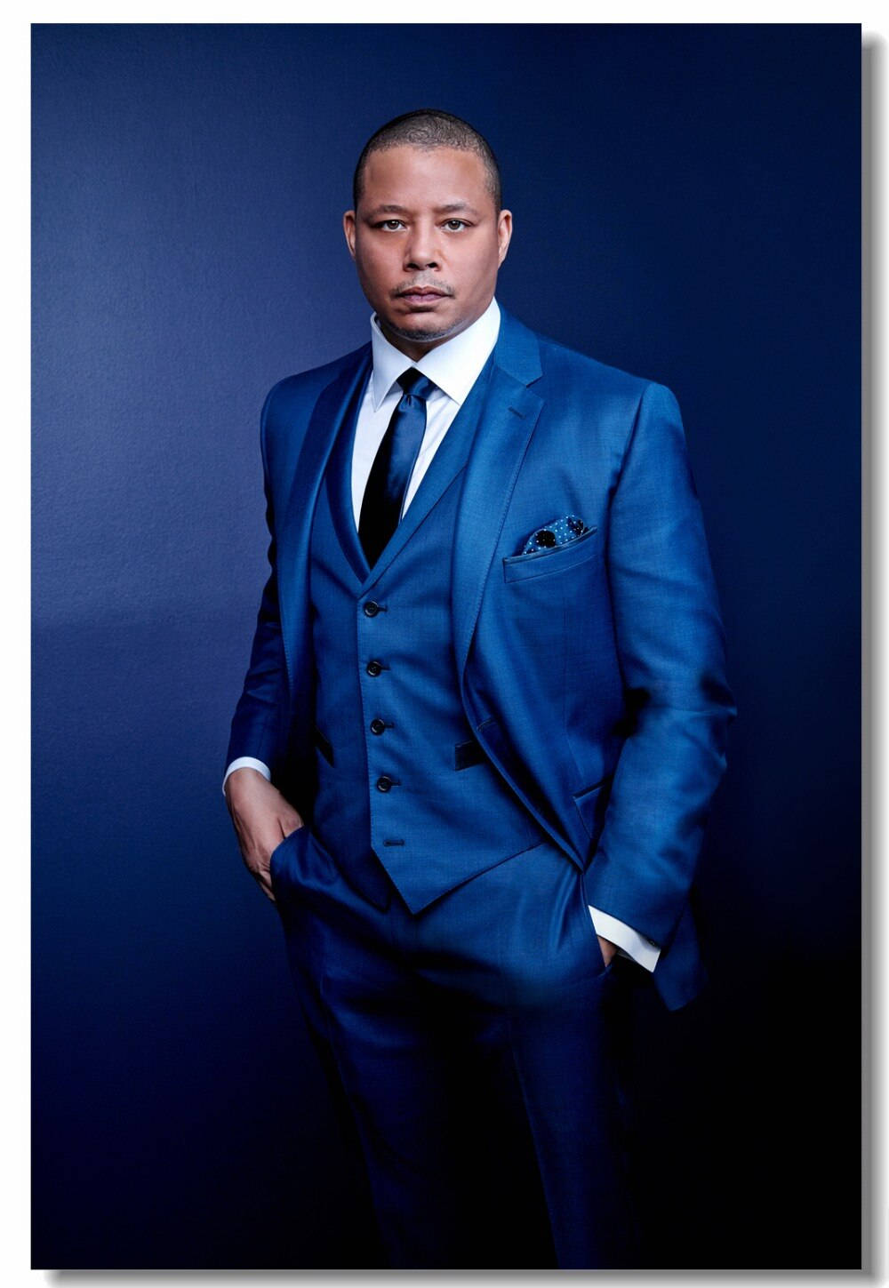 Terrence Howard In A Blue Suit Wallpaper