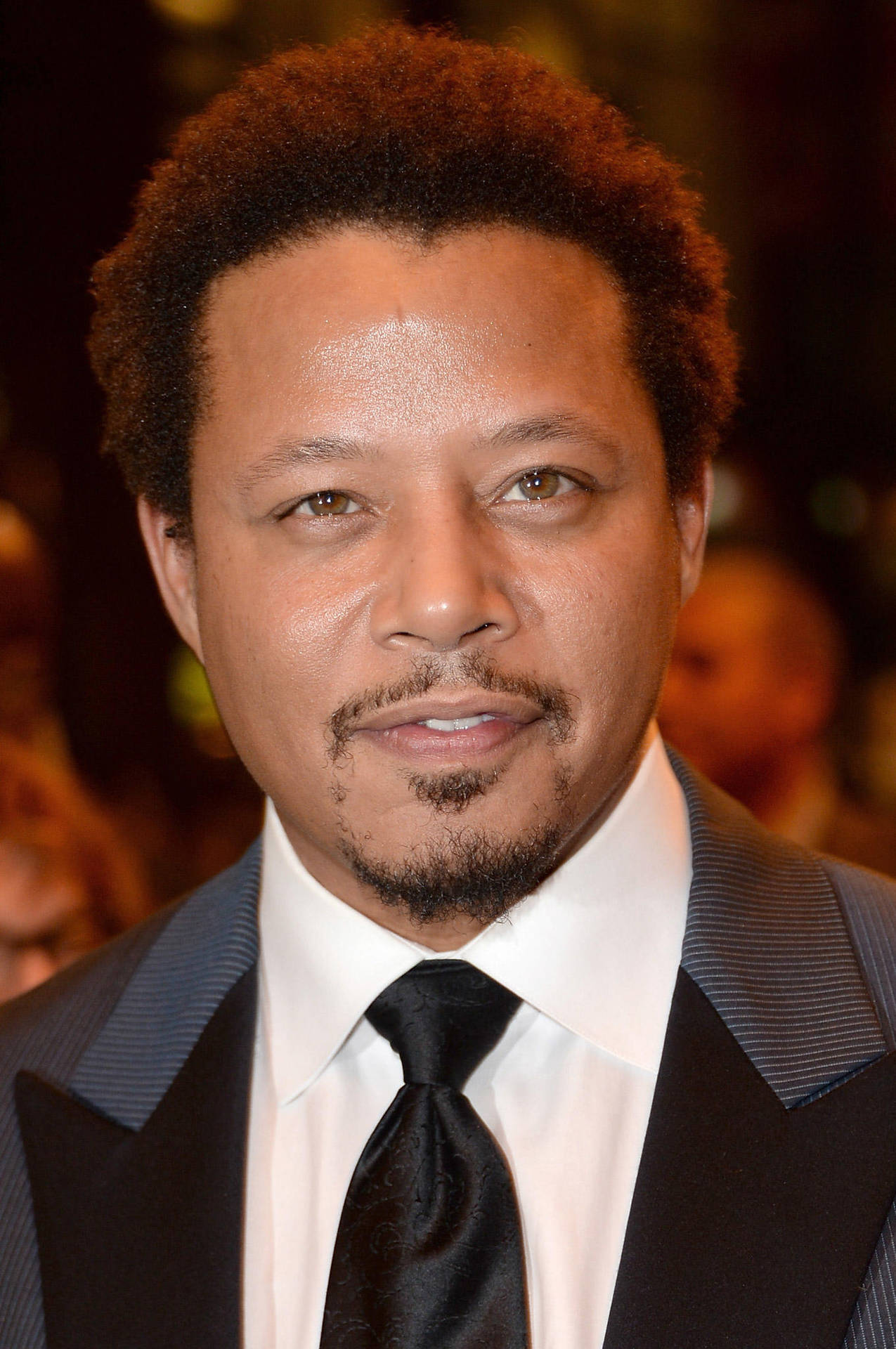 Terrence Howard Looking Distinguished in Gray and Black Suit Wallpaper