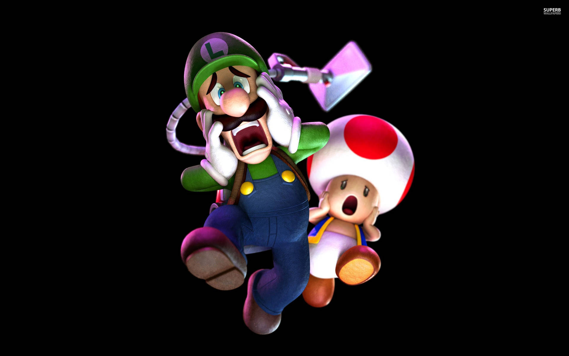 Terrified Luigi And Toad
