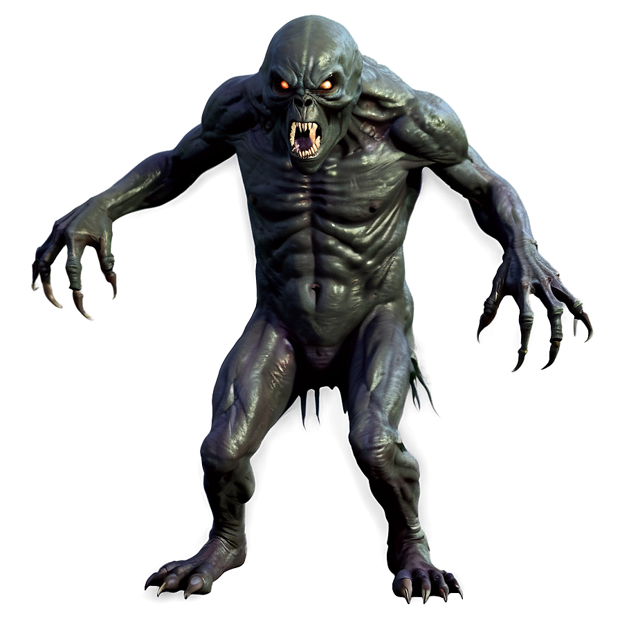 Terrifying Dark Monster Png 06242024 PNG