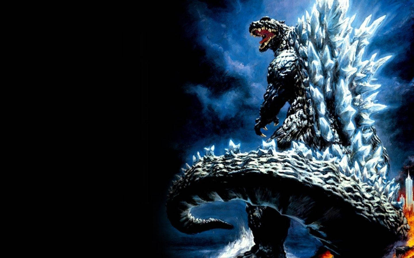 Terrifying Giant Godzilla Background