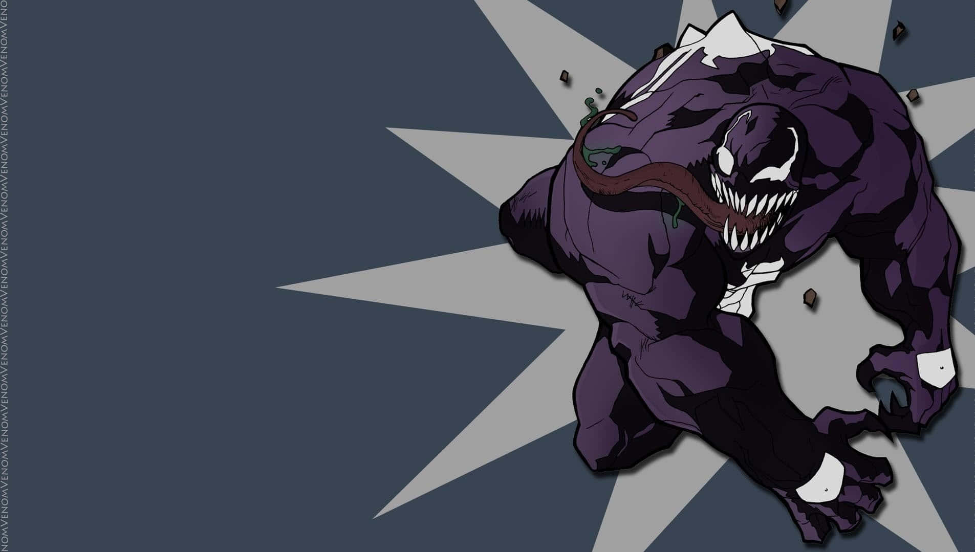 Terrifyingly Intricate Artwork Of Venom, The Lethal Protector Wallpaper