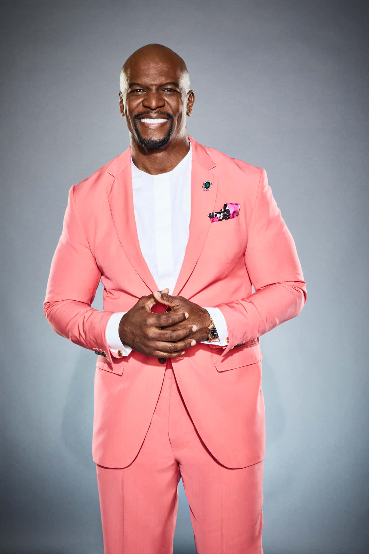 Actor Terry Crews strikes an iconic pose Wallpaper