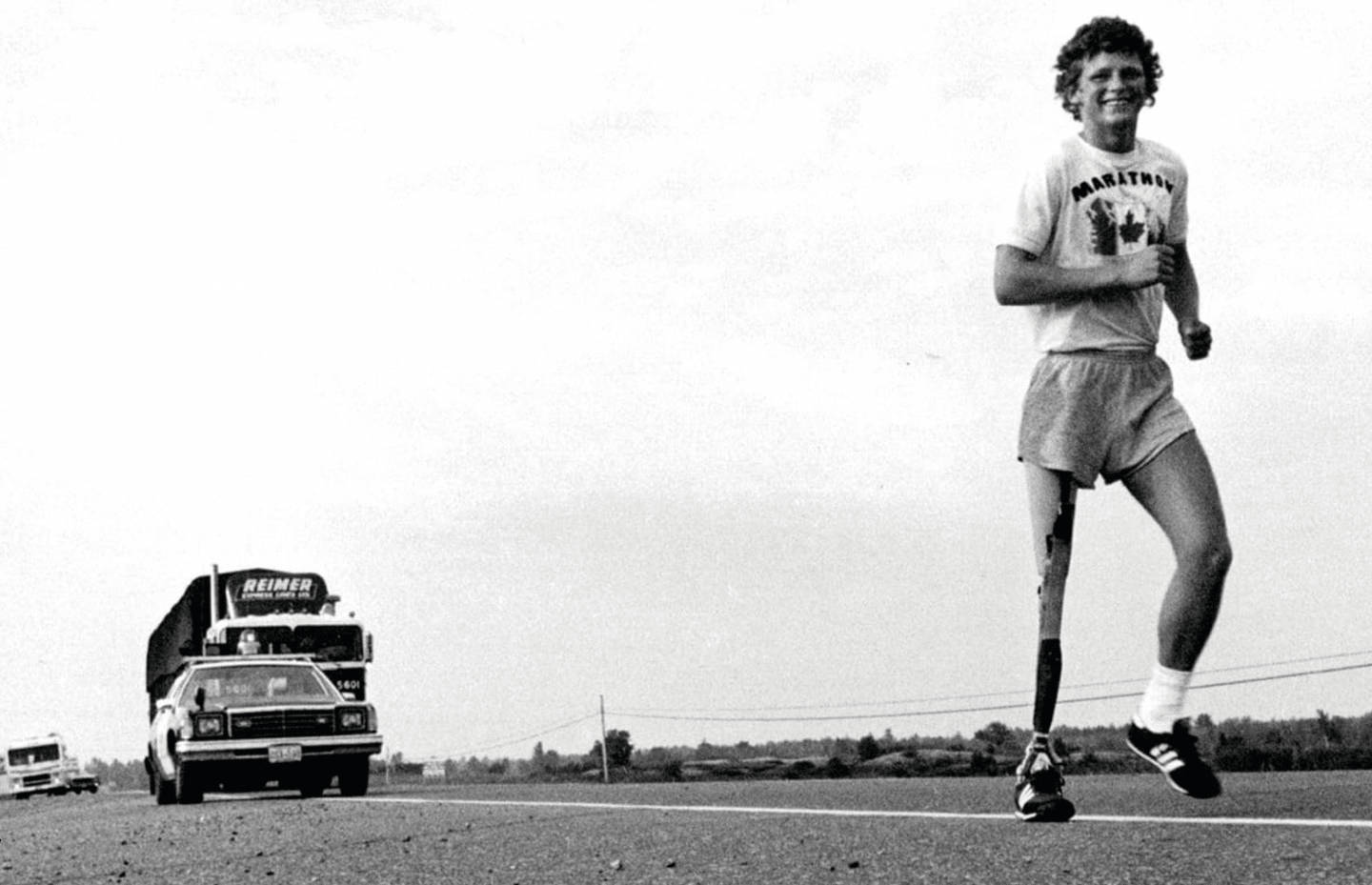 Terry Fox On The Road Wallpaper
