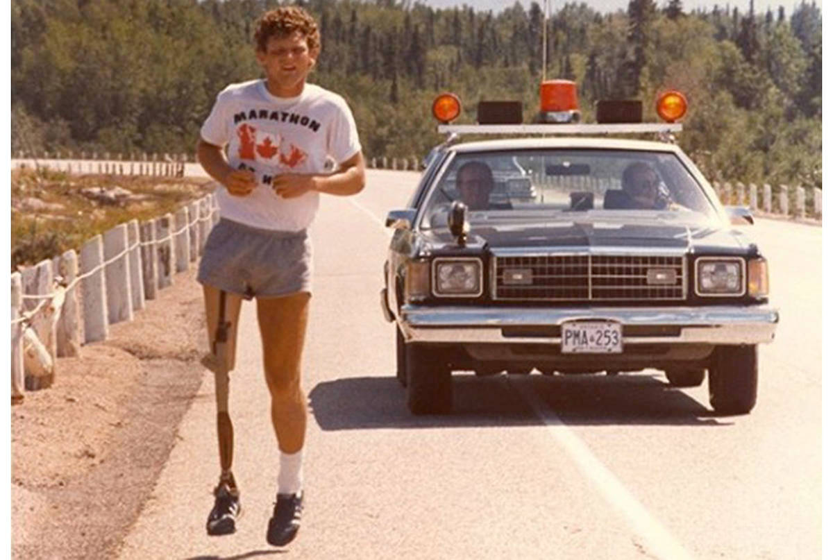 Terry Fox With Police Mobile Wallpaper