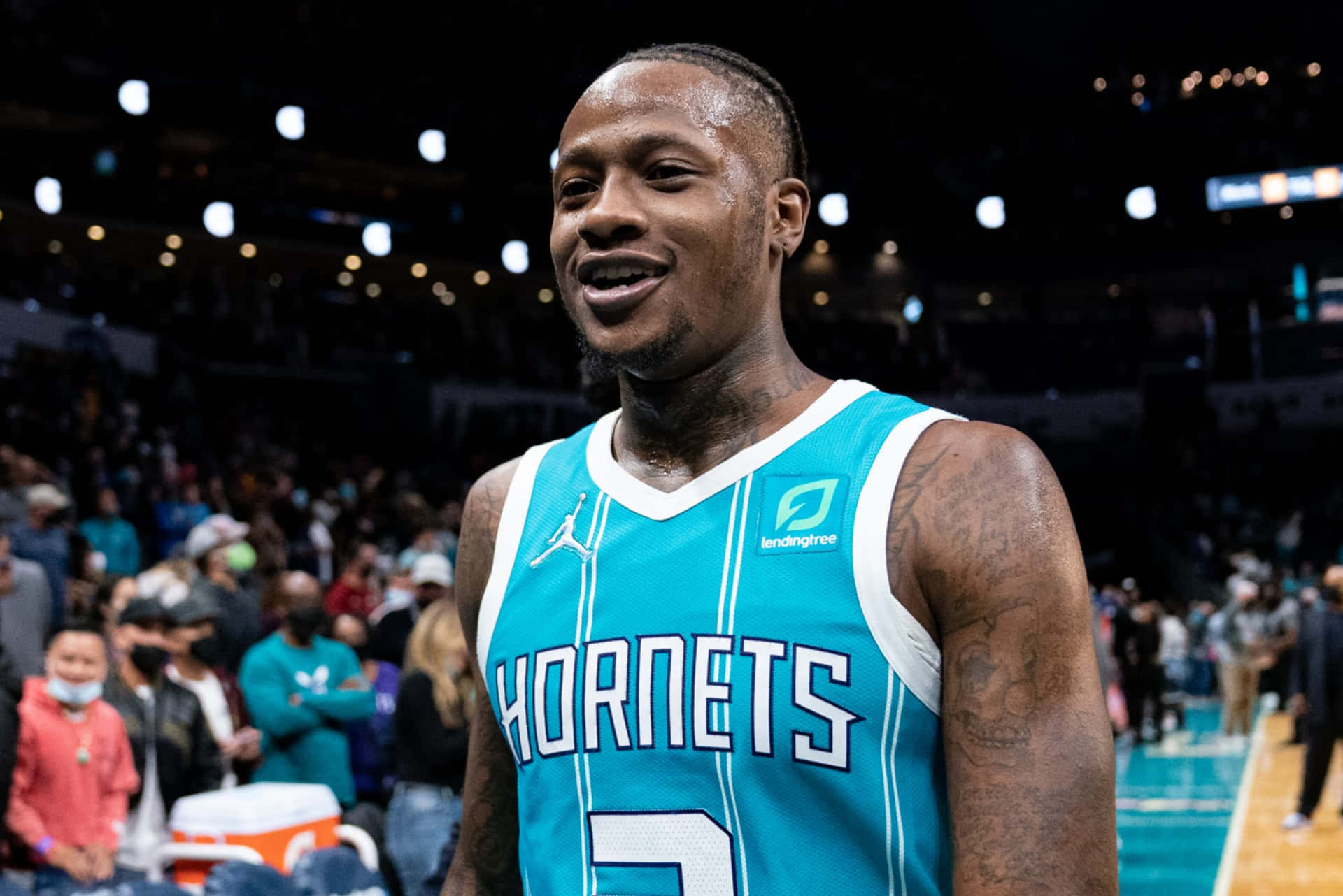 Download Terry Rozier Three Point Shot Charlotte Hornets Wallpaper