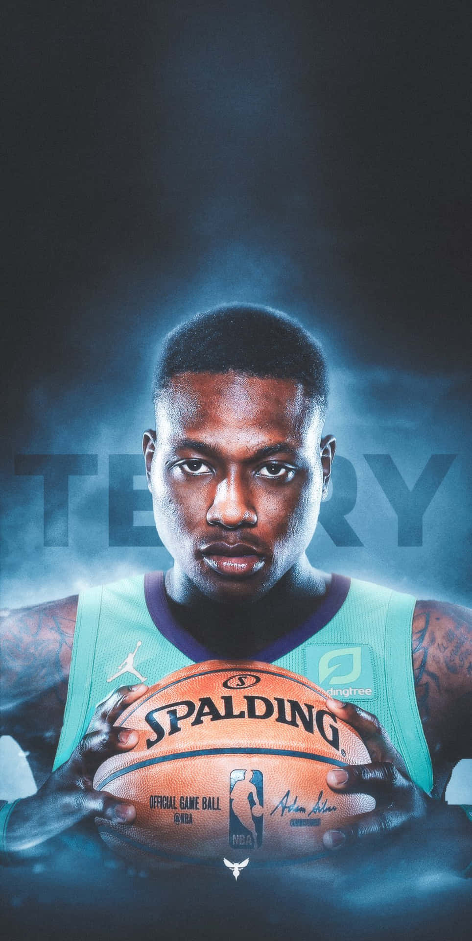 Terry Rozier Basketball Graphic Art Poster Wallpaper