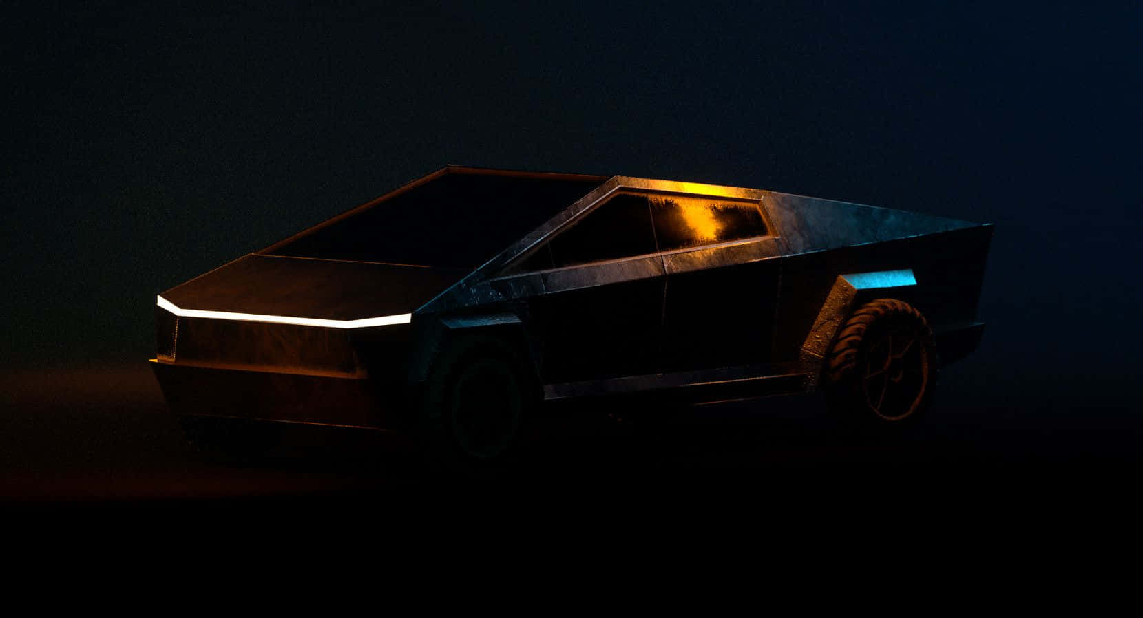 Tesla Cybertruck Wallpaper 4K, Concept cars, Dark background
