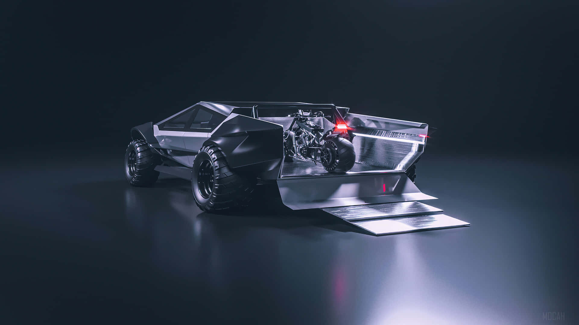 A Futuristic Car With A Futuristic Design Wallpaper