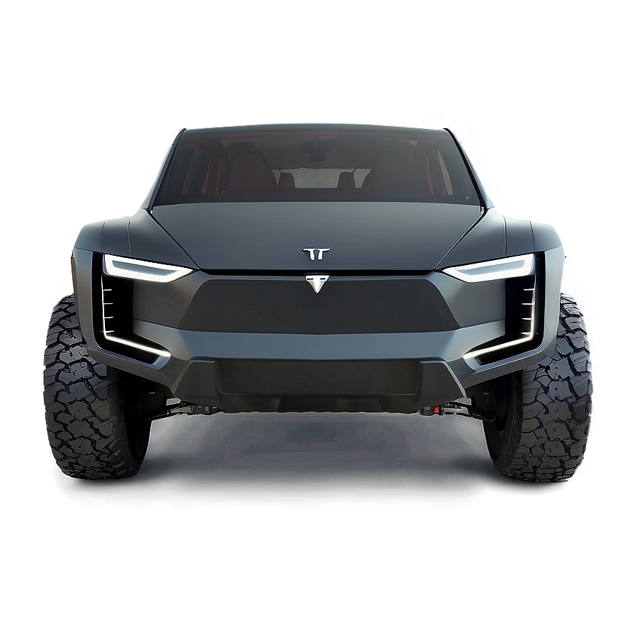 Tesla Cybertruck Front View Png Xfm81 PNG
