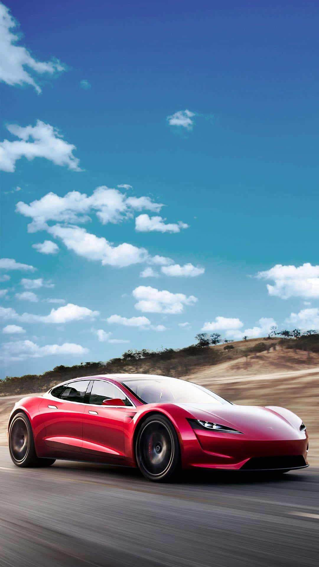 Få teknologien på farten med Tesla Iphone Wallpaper. Wallpaper