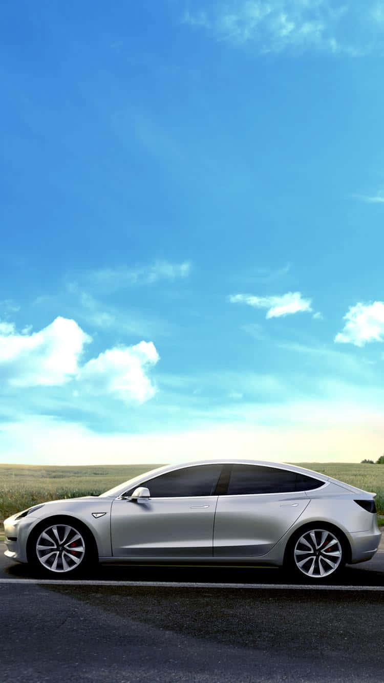 Bildframtiden För Smartphoneteknologi - Tesla Iphone Wallpaper
