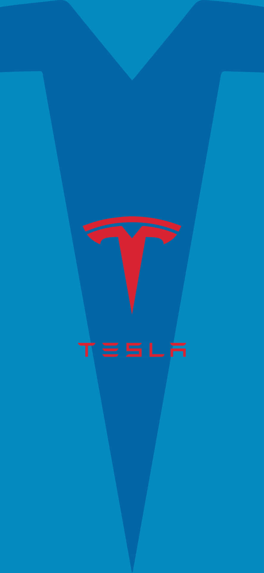 Oplev fremtiden med Tesla Iphone baggrund. Wallpaper